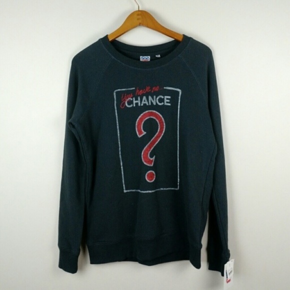 Junk Food Monopoly Chance Crewneck Sweatshirt Pullover Grey Red SZ Medium - Picture 1 of 5